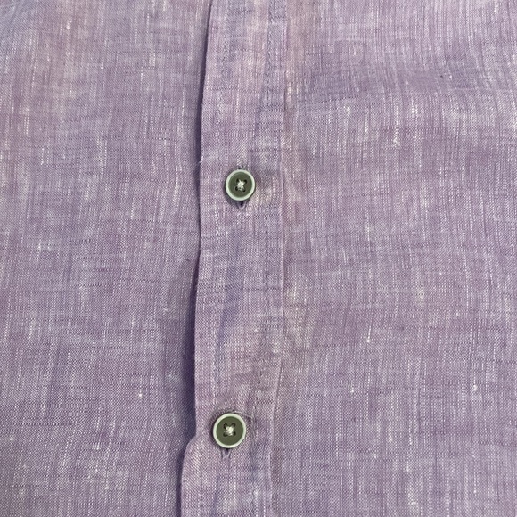 Report Collection Men’s 100% Linen Button Down Shirt - Picture 5 of 13
